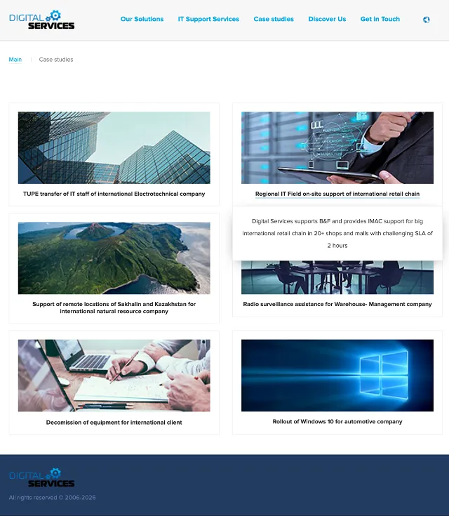 Dsupport: кейсы