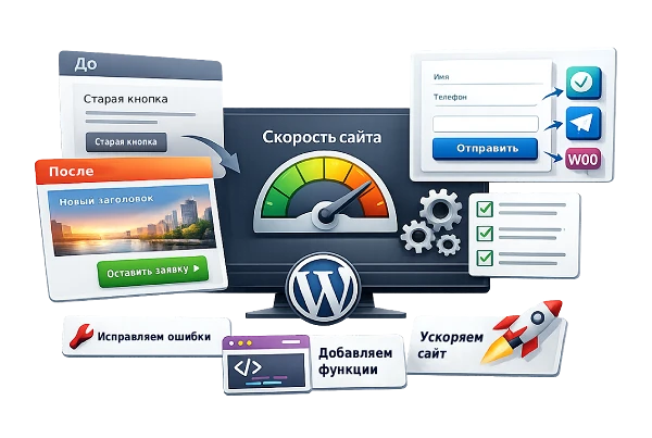 Доработка сайта на WordPress